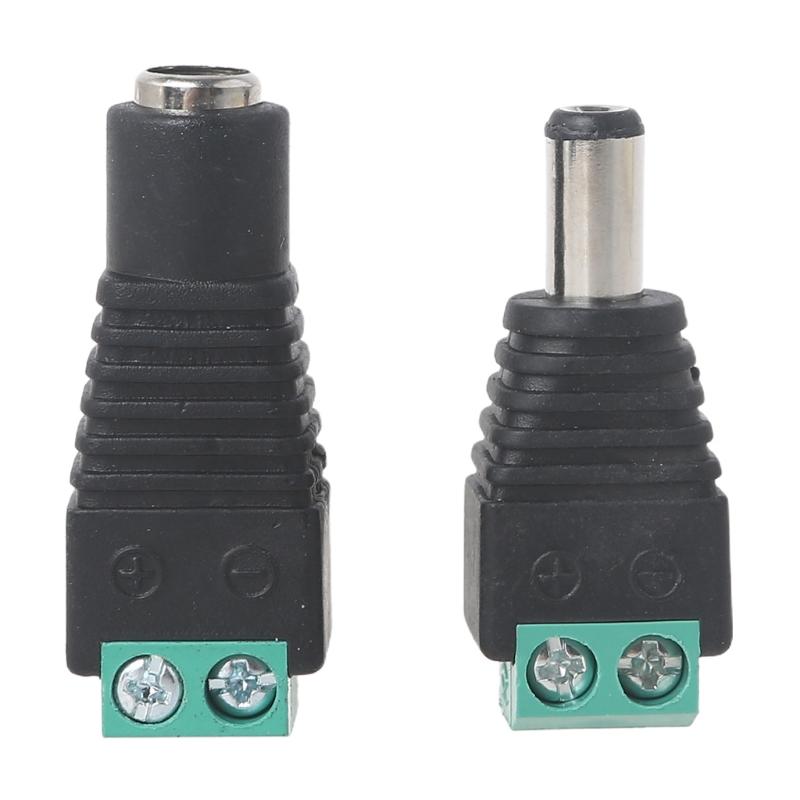 Адаптер-разветвитель разъема питания DC 12V Папа+Мама 2.1x5.5mm Разъем питания DC для камеры видеонаблюдения Светодиодной ленты Освещение