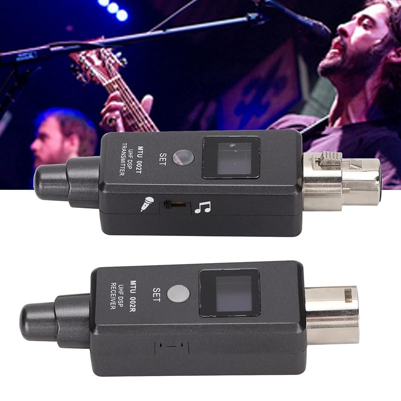 Wireless Microphone XLR Receiver, ABS Plug and Play Adapter Rechargeable Sound