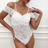 Летний женский кружевной комбинезон в стиле Spice Girl, кружевной комбинезон без рукавов с лямкой на шее