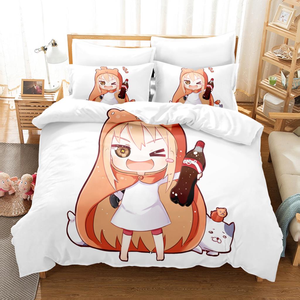 3D-печать аниме «The Himouto!» Комплекты постельного белья Umaru-chan Пододеяльник с наволочкой Twin Full Queen King Постельное белье Постельное белье