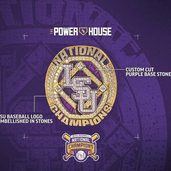 Кольцо чемпионата LSU по бейсболу 2025 года - Горячая распродажа