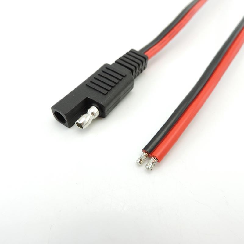 14AWG 18AWG Быстроразъемный медный кабель SAE Разъем питания Проводной кабель 10A 20A Крышка для солнечной панели Автомобильное расширение