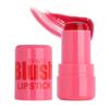 Jelly Blush Stick - 3-in-1 Multi-Functional Cream - Lipstick, Blush, and Cheek Tint - Bouncy, Natural Color-Changing, Brightening Makeup