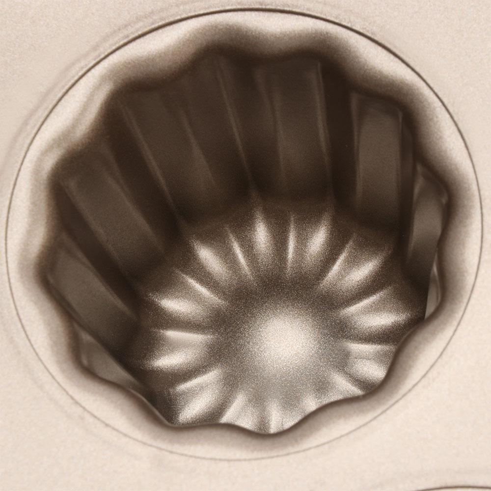 Форма для выпечки из углеродистой стали с 12 полостями, антипригарная форма для заварного крема Cannele, инструмент для выпечки, форма для торта Canele