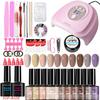 Petal Nail Kit Gel Polish LED Lamp Nail Tools Full Set Nail Art Decorations New Nail Gel DIY Set