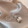 3Pcs/set Korea Simple Vintage Metal Round Open Rings Chain Jewelry Women Gifts Rings Set