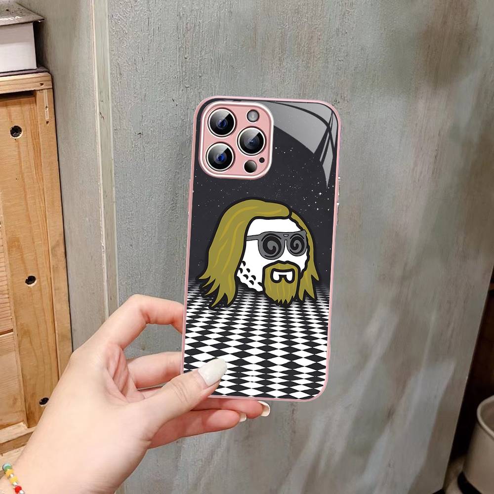 Fashion M-Malbon G-Golf Logo For IPhone 14 13 12 Mini 11 Pro XS Max X XR 14 Plus Tempered Glass Cover