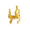 Ocean Style Stainless Steel Unique Coral Design Rings for Women Men Irregular Adjustable Opening Rings Party Jewelry Accessories