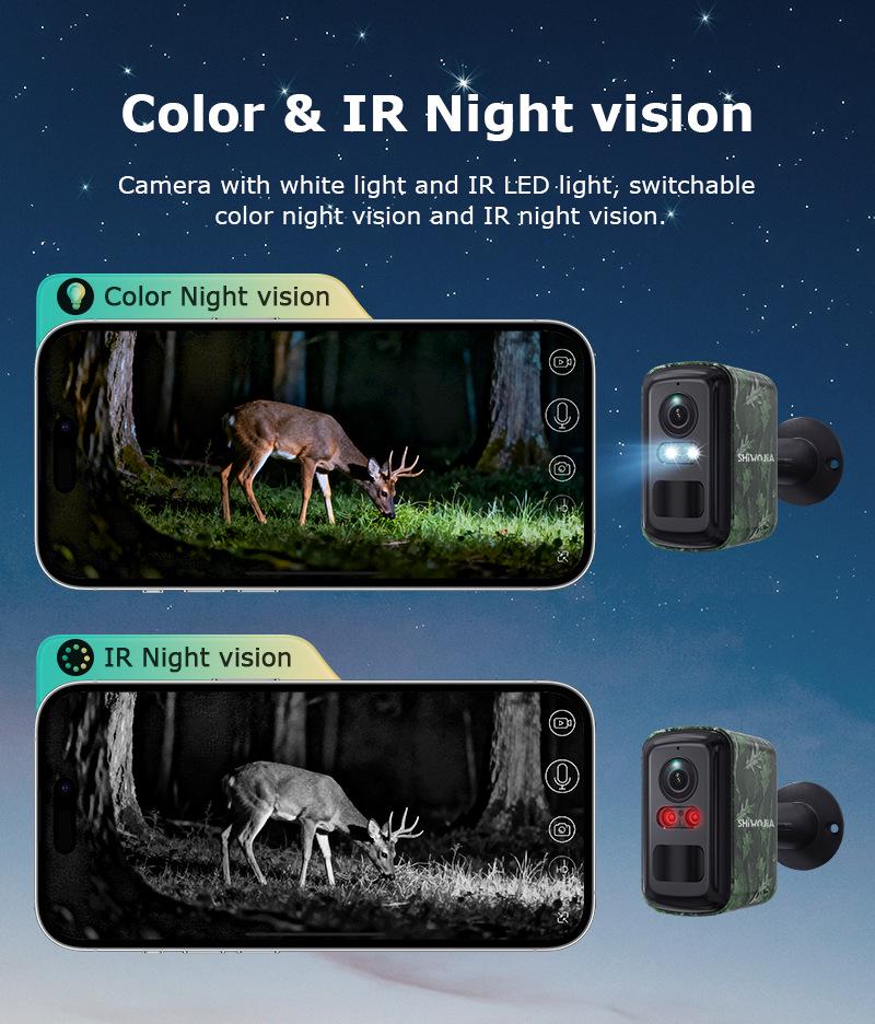 4G Wireless HD Outdoor Camera: Low-Power, Full-Color Night Vision, Camouflage Design