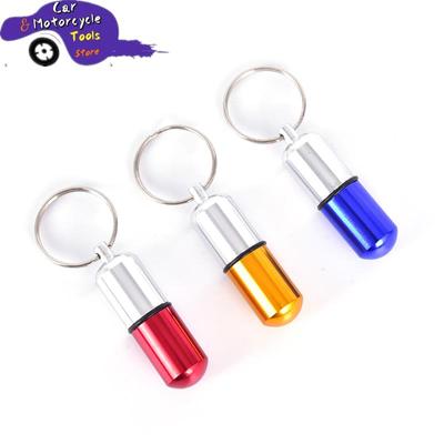 Горячая Распродажа Мини Водонепроницаемый Металлический Медицинский Коробка Для Таблеток Чехол Держатель Бутылки Контейнер Брелок