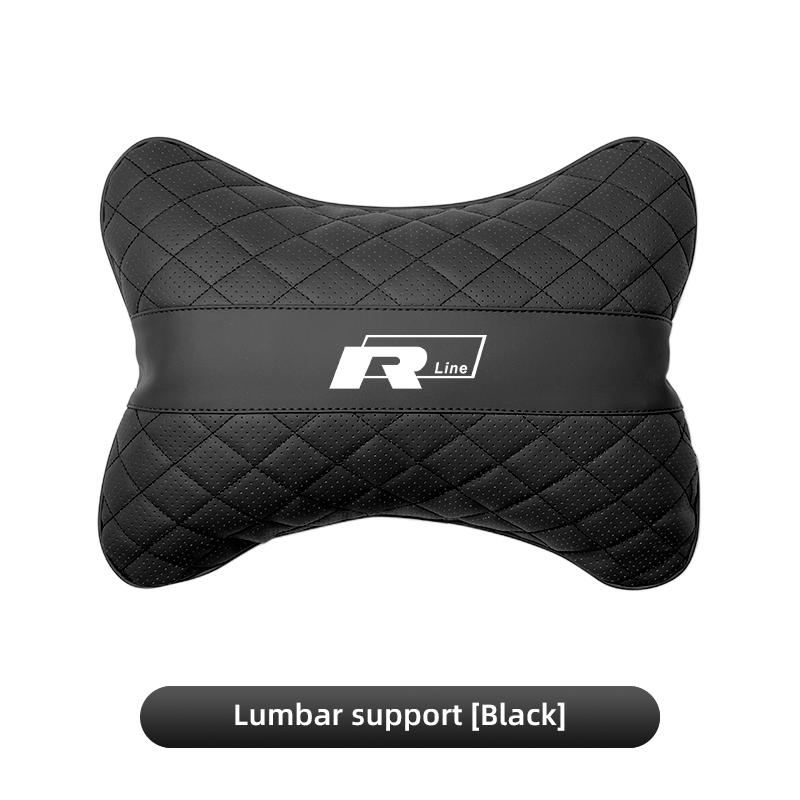 Car Seat Head Support Cushion Lumbar Pillow Interior Accessories For VW GTI Polo Golf Passat Tiguan Arteon CC Taigo T-ROC HubCap zq7