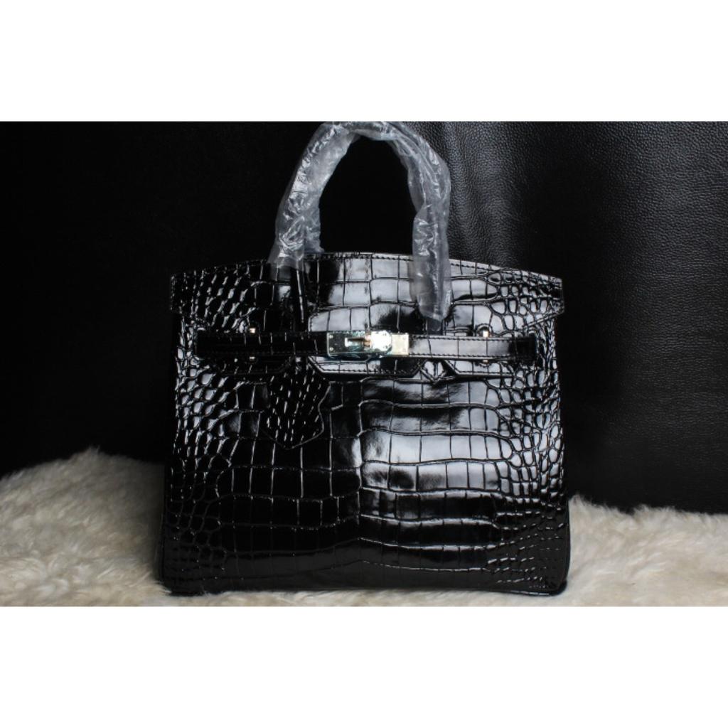 FD64102940 осень и зима новая платиновая серия макарон узор крокодила портативная наплечная сумка из коровьей кожи 25 см