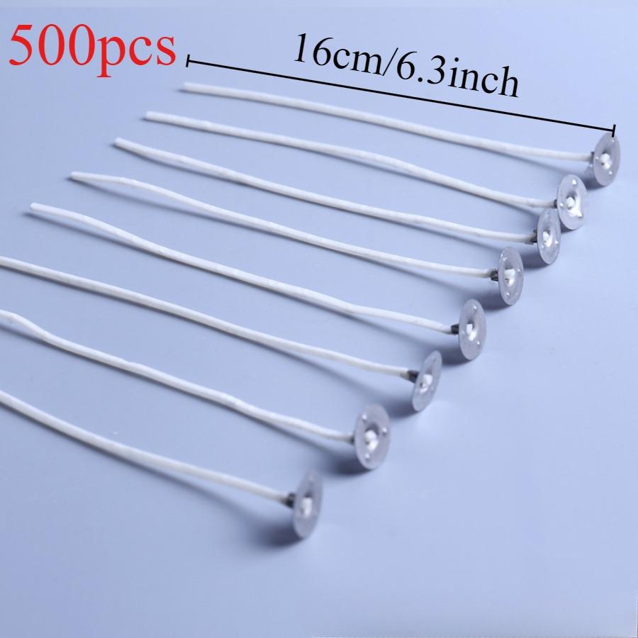 100 шт/500 шт 6,5-16 см фитили для свечей бездымный воск чистый хлопок сердечник для самостоятельного изготовления свечей предварительно вощеные фитили принадлежности для вечеринок