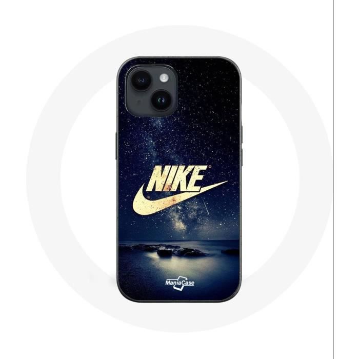 Case - Nike - Iphone 14 Plus - Gold Logo - Starry Night - Soft