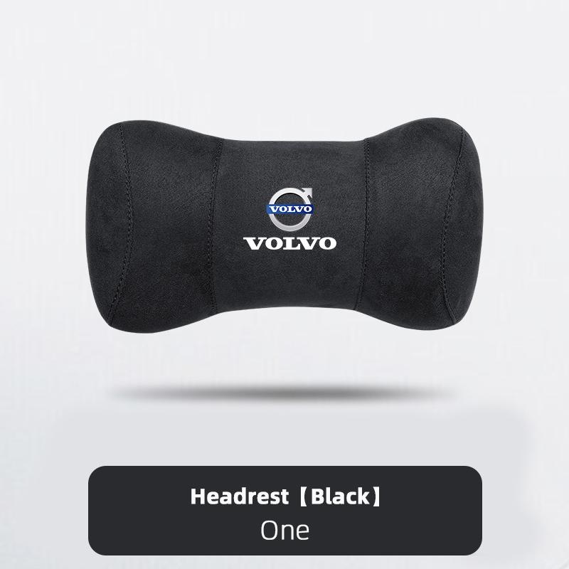 Volvo Car Seat Head Support Suede Memory Cotton Neck Pillow Interior Accessories For XC60 V90 V60 V40 XC90 S90 S60 C30 V70 XC40