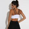 New Sports Bra For Women Gym Breathable Mesh Yoga Crop Top Active Bra Black White Yoga Vest
