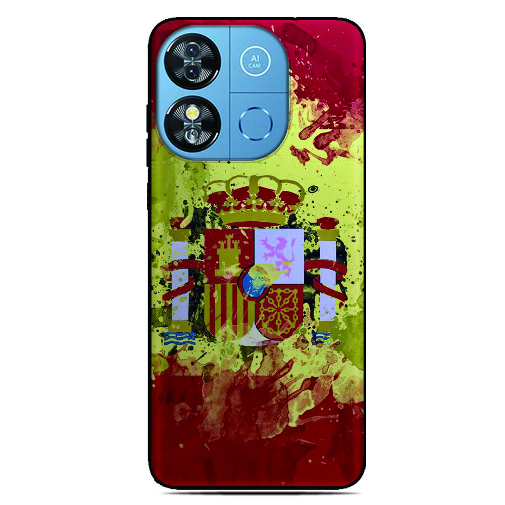 Spain Flag Phone Case For Blackview Wave 9C 8C 6C Shark 9 Color 8 Oscal C80 C70 C60 C30 C20 Pro Flat 2 1C 2C Tiger 13 12 Cover