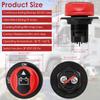 Car Battery Disconnect Switch 12V-48V Battery Power Cut Off Switch 50A/100A Heavy Duty Reusable Plastic Battery Isolator Switch