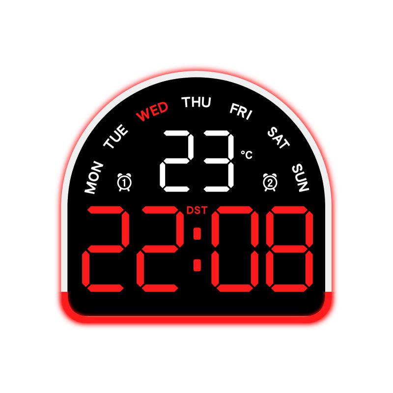 Многофункциональный светодиодный будильник с подсветкой, отображением температуры и несколькими будильниками