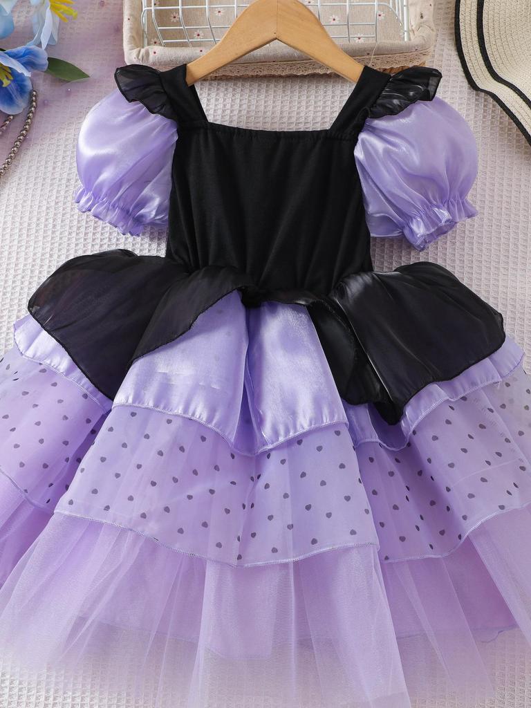 Девичье фиолетовое летнее платье принцессы Лолиты на Хэллоуин