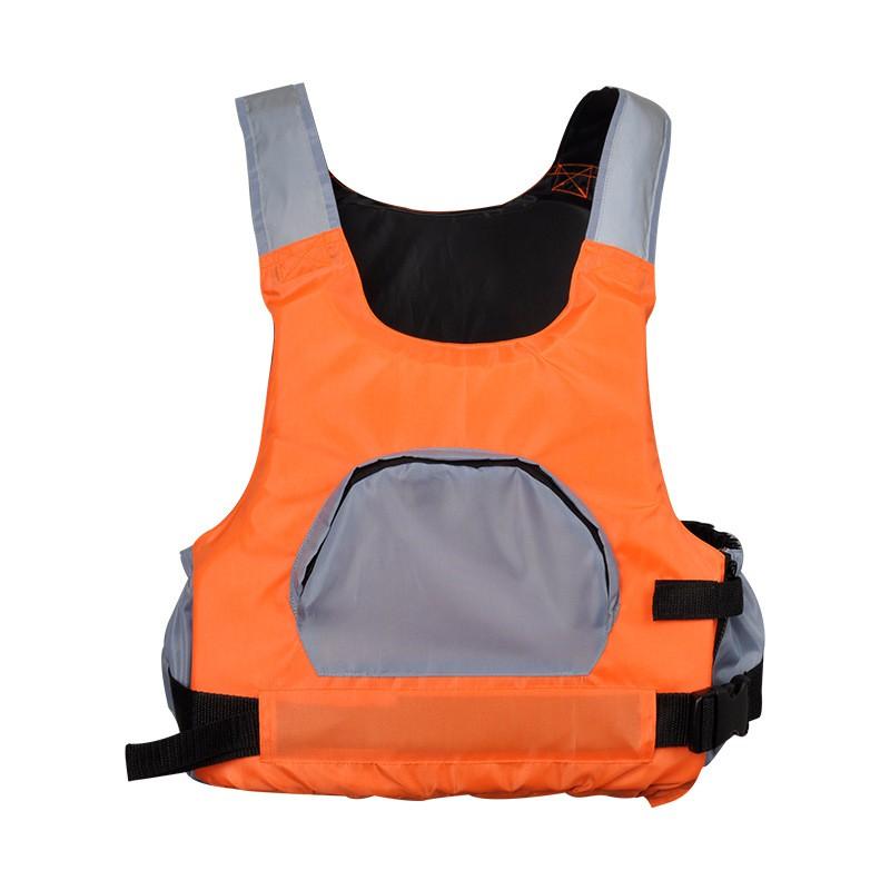 Adult Buoyancy Aid Vest Kayaking Jet Ski Fishing Offshore Rock With Large Pockets EPE Foam Blue Orange