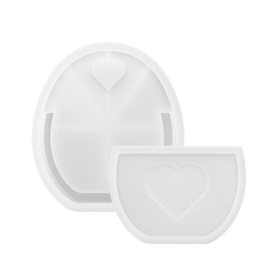 2 шт. формы для пасхального кролика, силиконовые формы для литья в корзинку в виде кролика, легко извлекаемые формы для мыла, 3D-формы