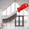 Прочная проволочная ручная щетка с щетиной из нержавеющей стали для удаления ржавчины и краски, новая