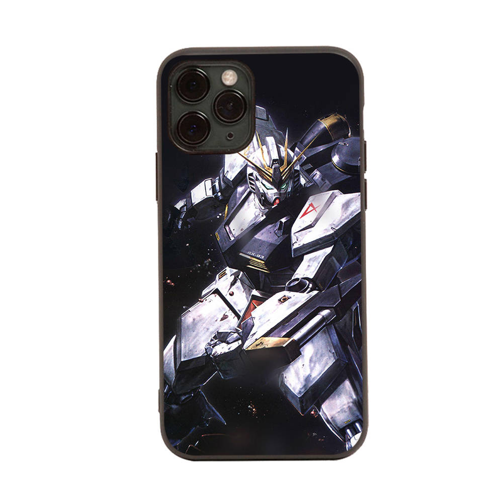 WD38 Gundam Black Sofe Case for Samsung Note 20 Lite S24 Ultra S23 A03 A05 A06 A11 A71 A15 A16 A13 A24 A25 A33 A52 A53 A50 M55 M35 Plus