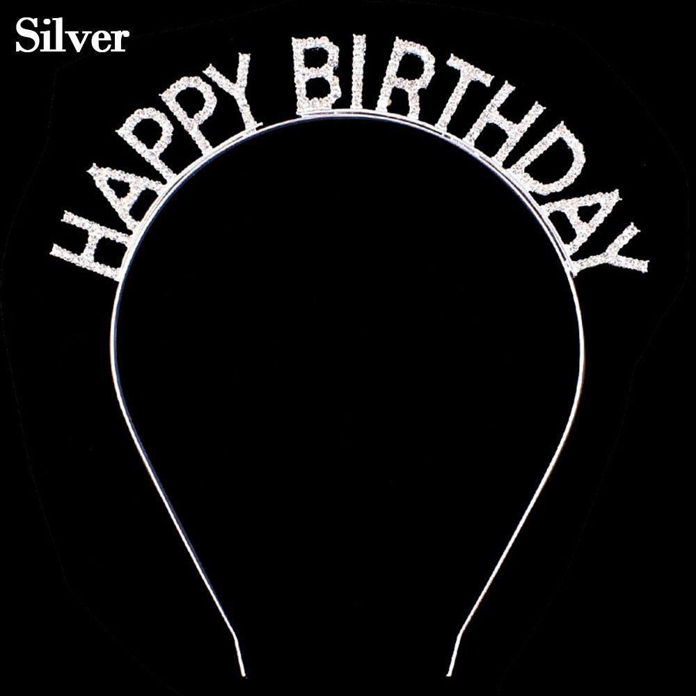 Детские шляпы на день рождения С днем рождения Металлические заколки для волос Заколки для волос с буквами Украшения для волос