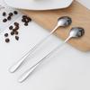 Stainless Steel Spoon Office Long Handle Coffee Spoon Stirring Spoon Watermelon Spoon Rice Spoon Spoon Spoon