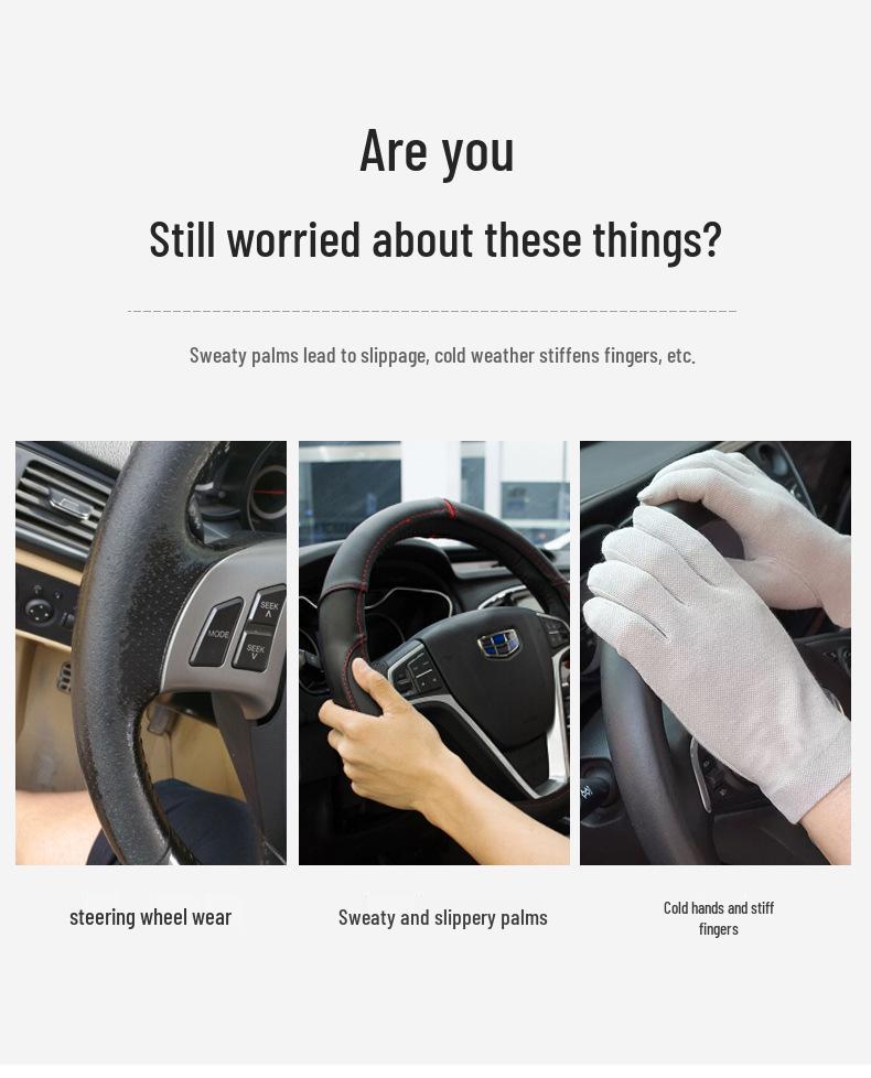 Winter Plush Steering Wheel Cover for Wuling Mini Car - Cute and Anti-Freeze