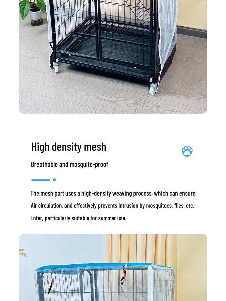 Двухслойный сетчатый чехол для клетки кошки: Защита от комаров, дождя, ветра и солнца