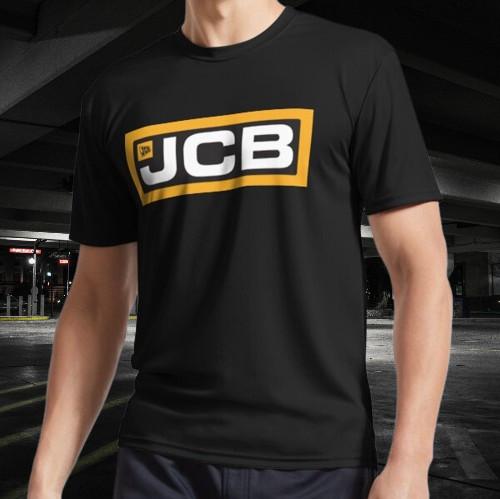 Активная футболка с логотипом JCB Смешной размер Мода Американская футболка