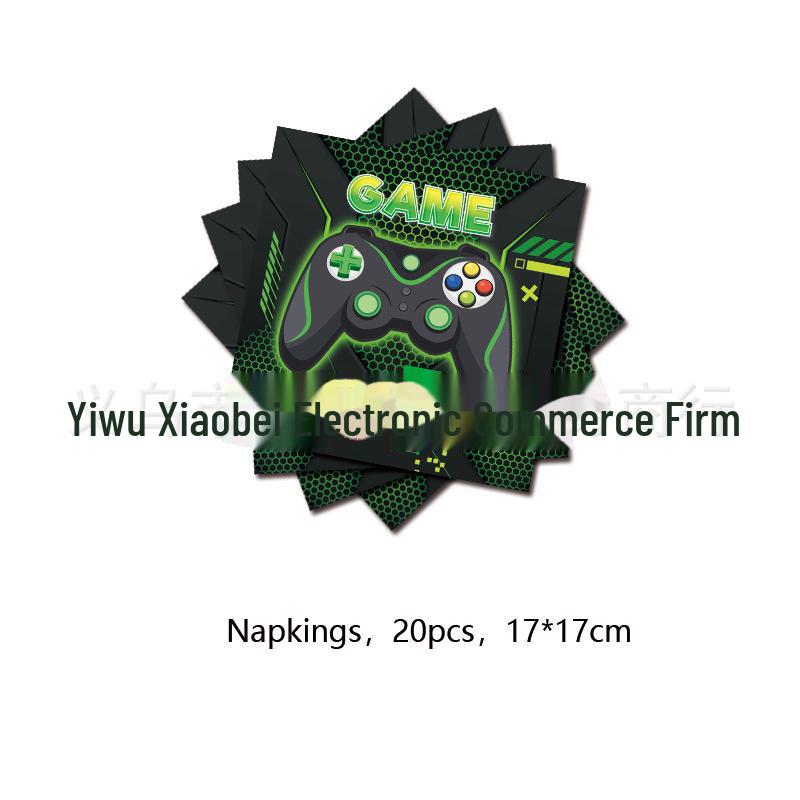 Игровой контроллер для вечеринок: Включает бумажные тарелки, чашки, полотенца и украшения.