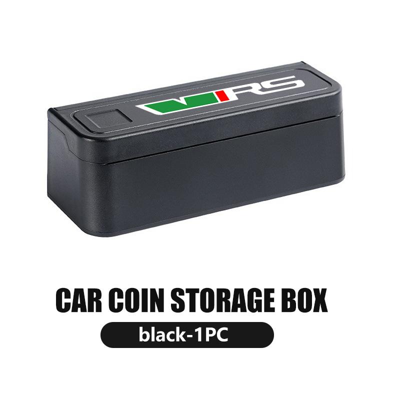 AAAAN1 Larger Capacity Car Coin Storage Box Coin Organizer Container Holder Case For Skoda Fabia 1 2 Octavia a7 RS Superb Rapid Yeti