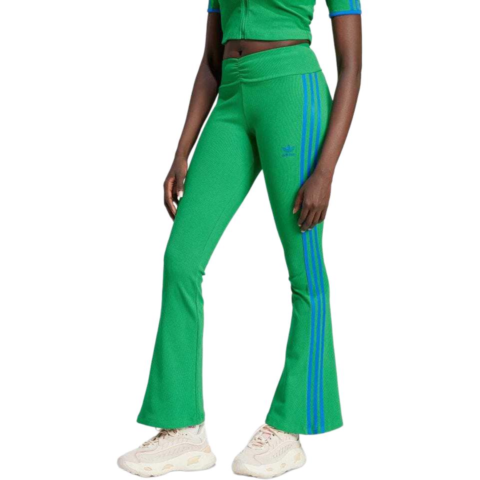 adidas Originals Slim Fit Расклешенные повседневные брюки Женские брюки Зеленый JG8046