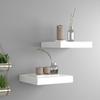 VidaXL Floating Wall Shelves 2 Pcs White 23x23.5x3.8 Cm MDF