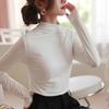 Autumn and Winter Women's Base Shirt Slim Fit Versatile Long Sleeved T-shirt