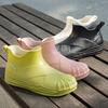 Модная дождевая обувь женская верхняя одежда взрослые резиновые сапоги нескользящие универсальные ракушечные головные водные туфли водонепроницаемая клеевая обувь женская летняя