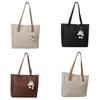 Trendy Pu Large Shoulder Bag For Women 2023 Fashionable Tote Bag With Lining