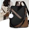 Women's Color Block Anti-theft Travel Backpack - Large Capacity, Versatile & Stylish