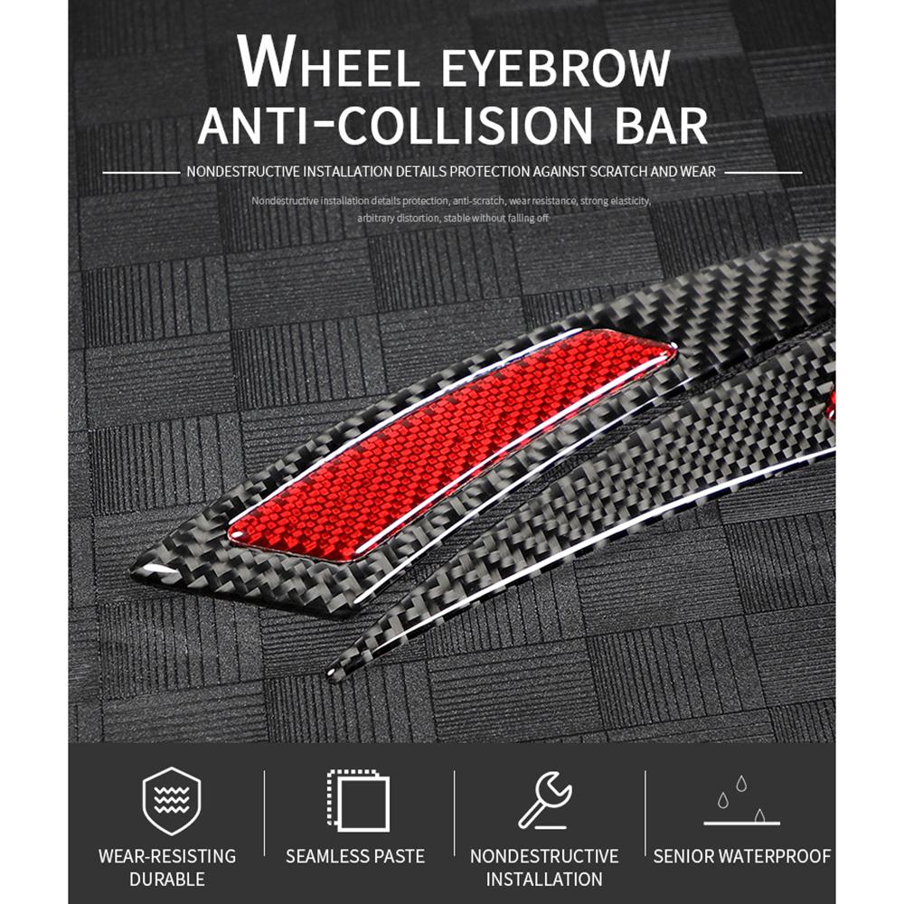 2 шт. Накладки на колесные арки из углеродного волокна, губы, накладки на крылья, защитная полоса