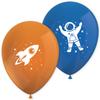 Balloons Space Rocket Astronaut Birthday 8 Pcs