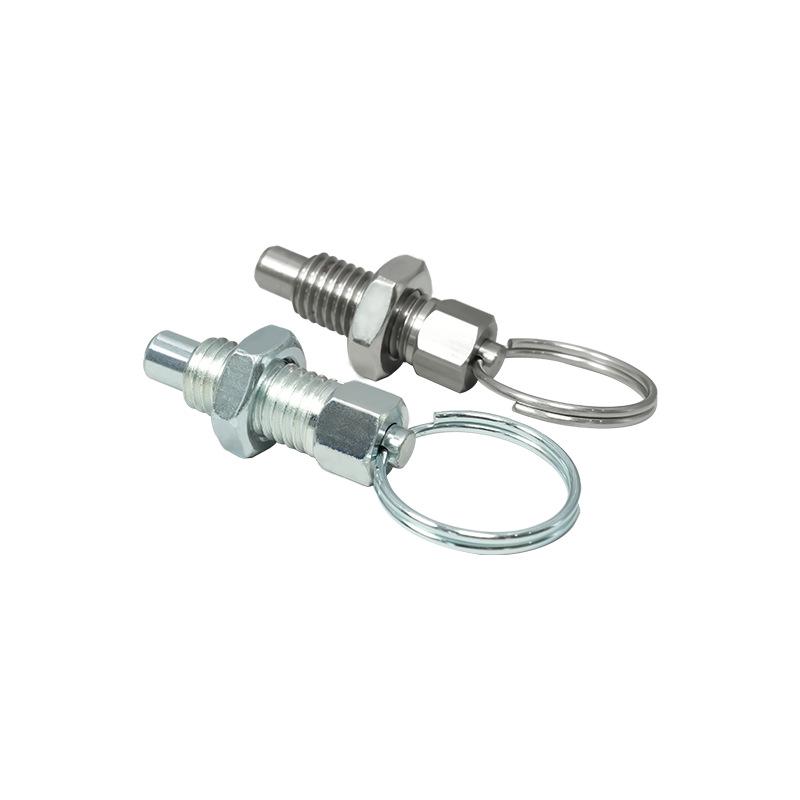 Стопорный штифт с кольцом - Крупная резьба, Нержавеющая/Углеродистая сталь, Оцинкованный, Различные характеристики