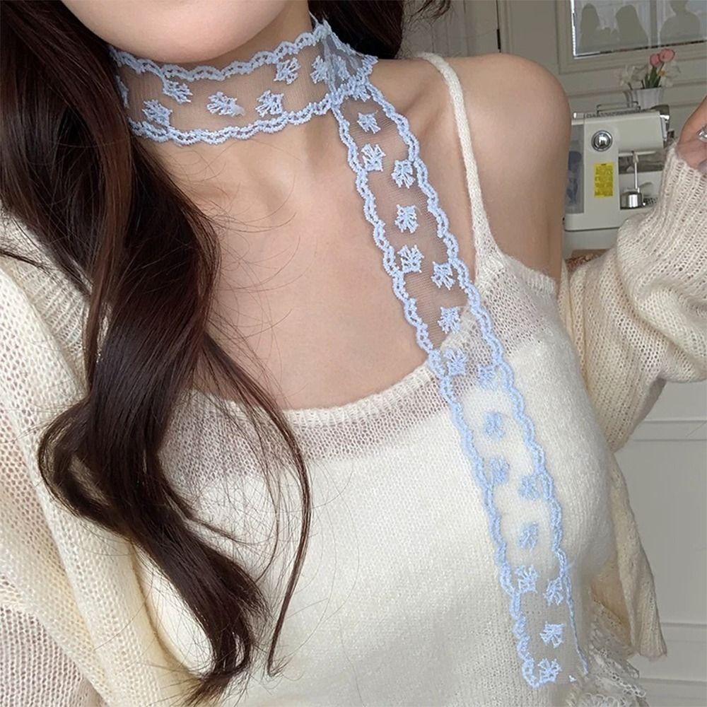 1 шт. Длинный ленточный головной платок Белый бант Повязка на голову Платок Новый шарф для волос Летний головной убор