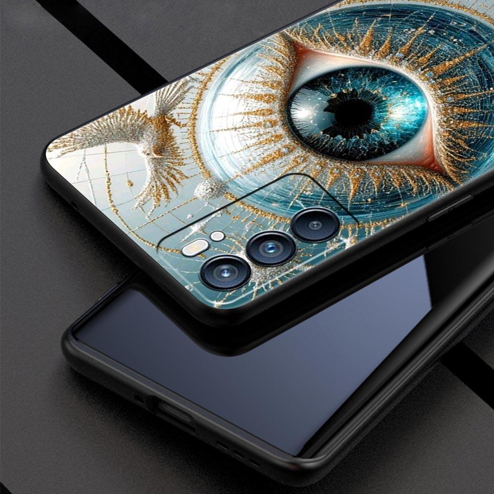 Fashion Eyelashes Eyes Phone Case For Oppo Reno 13 12 11 10 7 F Find X5 X6 A98 A80 A79 A78 A57 A54 A31 A17 Pro 5G Soft TPU Cover