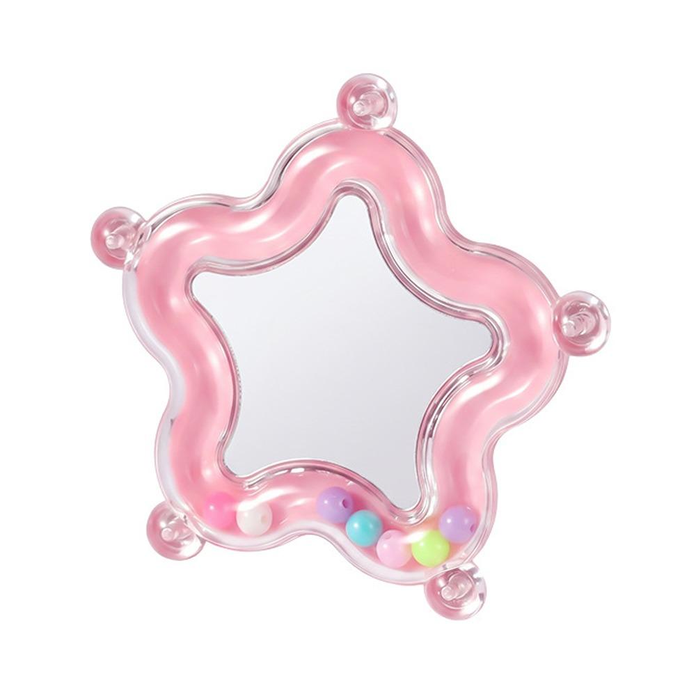 Colorful Beads Star Rotating Parrot Mirror Toy Mirror Parrot Interactive Toy Bird Supplies