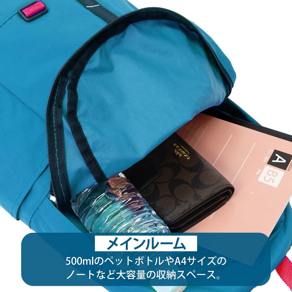 Рюкзак Wild Things DELFY Вместимость A4 Отделение для ПК Большая вместимость Водонепроницаемый Легкий 22709140 Бирюзовый F WT-380-3802 Мужской