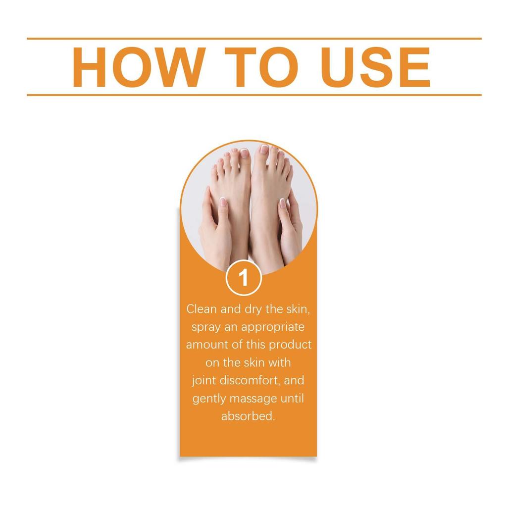 Спрей для ухода, Нежный, Уход за суставами, Питание тела, Спрей для наружного массажа 20 мл