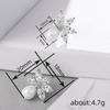 Horse Eye Stud Earrings, Imitation Pearl Flower Jewelry, Light Luxury High-End Exquisite Jewelry